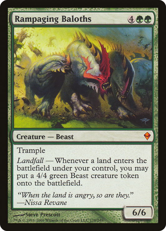 Rampaging Baloths [Zendikar] Foil