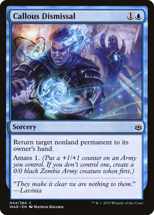 Callous Dismissal [War of the Spark] Foil