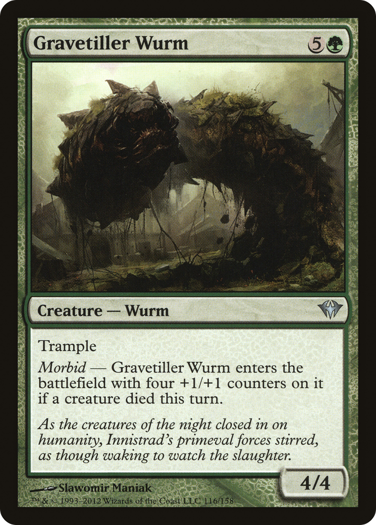 Gravetiller Wurm [Dark Ascension] Foil