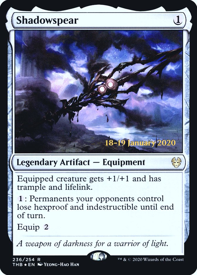 Shadowspear [Theros Beyond Death Prerelease Promos] | Silver Goblin