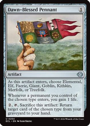Dawn-Blessed Pennant (254) Foil - Lorwyn Eclipsed