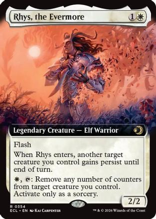 Rhys, the Evermore (Extended Art) (354) Foil - Lorwyn Eclipsed