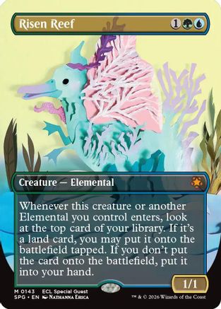 Risen Reef (Borderless) (143) Foil - Special Guests