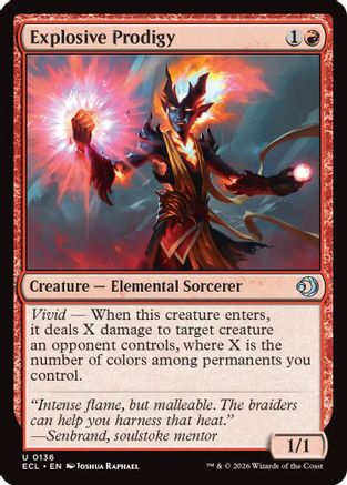 Explosive Prodigy (136) Foil - Lorwyn Eclipsed