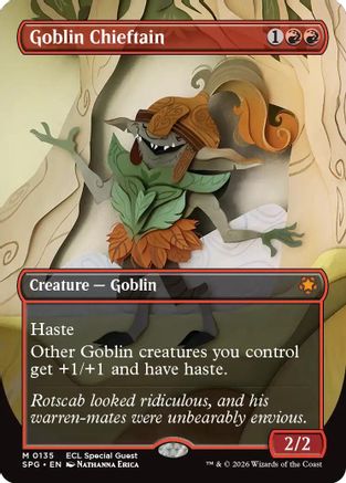 Goblin Chieftain (Borderless) (135) Foil - Special Guests