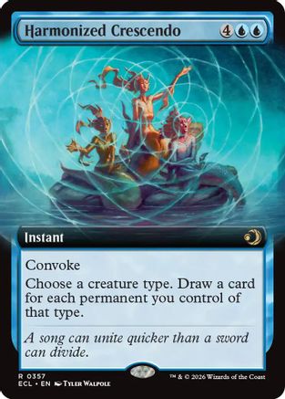 Harmonized Crescendo (Extended Art) (357) Foil - Lorwyn Eclipsed