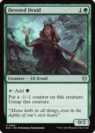 Devoted Druid (104) - Commander: Lorwyn Eclipsed