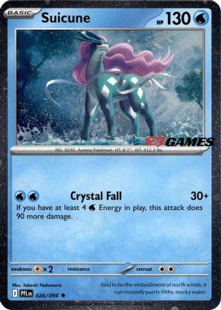 Suicune (EB Games Exclusive) (26) Holofoil - Miscellaneous Cards & Products