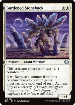 Burdened Stoneback (008) - Lorwyn Eclipsed