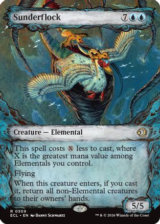 Sunderflock (Showcase) (309) Foil - Lorwyn Eclipsed