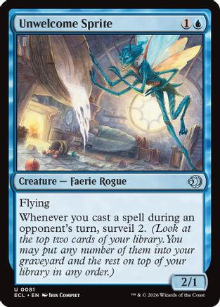 Unwelcome Sprite (081) Foil - Lorwyn Eclipsed