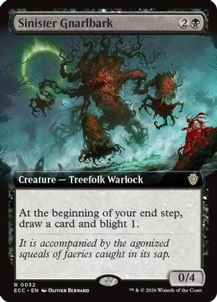 Sinister Gnarlbark (Extended Art) (032) - Commander: Lorwyn Eclipsed