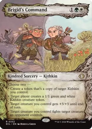 Brigid's Command (Showcase) (332) Foil - Lorwyn Eclipsed