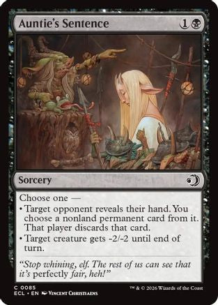 Auntie's Sentence (085) Foil - Lorwyn Eclipsed