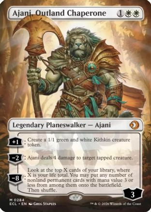 Ajani, Outland Chaperone (Borderless) (284) - Lorwyn Eclipsed