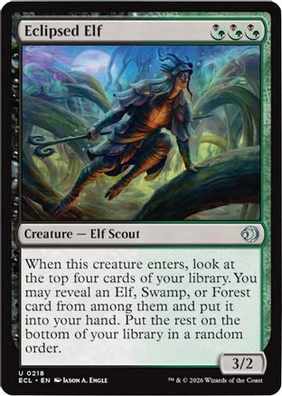 Eclipsed Elf (218) - Lorwyn Eclipsed