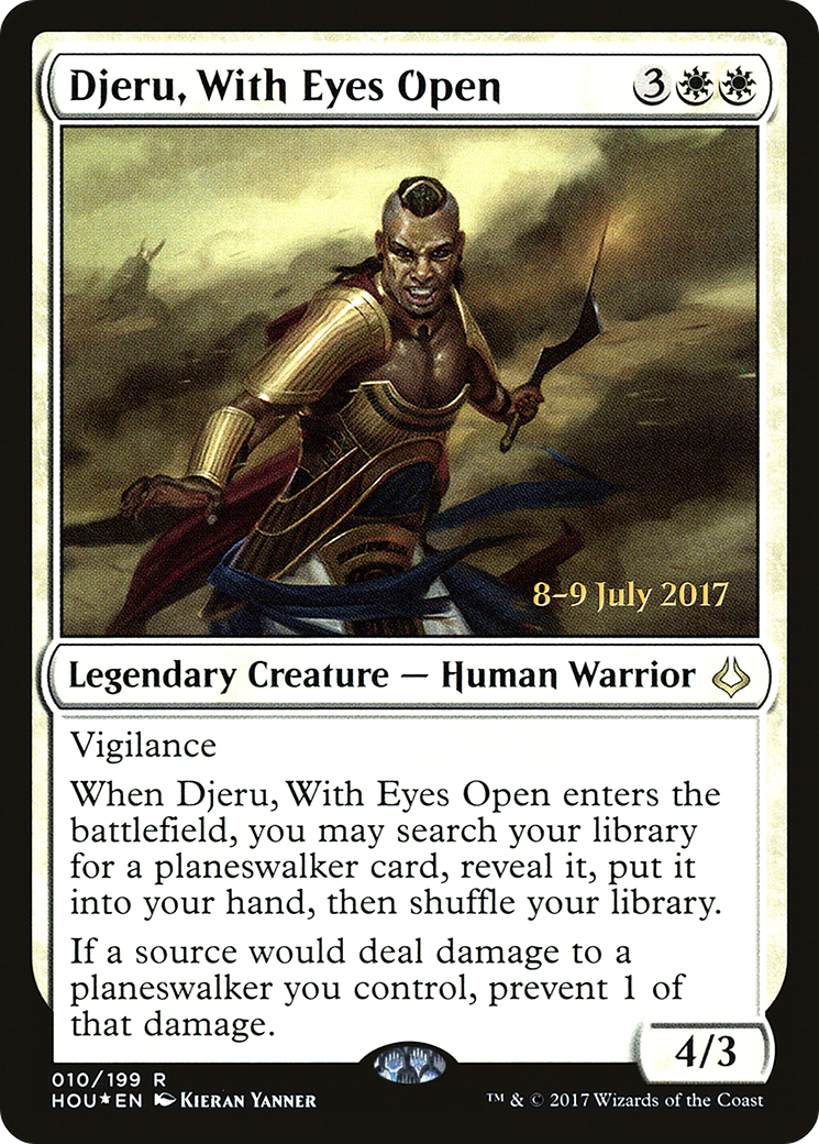 Djeru, With Eyes Open [Hour of Devastation Prerelease Promos]