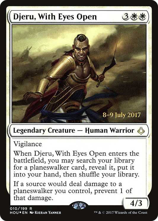 Djeru, With Eyes Open [Hour of Devastation Prerelease Promos]