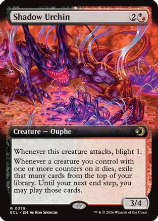Shadow Urchin (Extended Art) (379) - Lorwyn Eclipsed