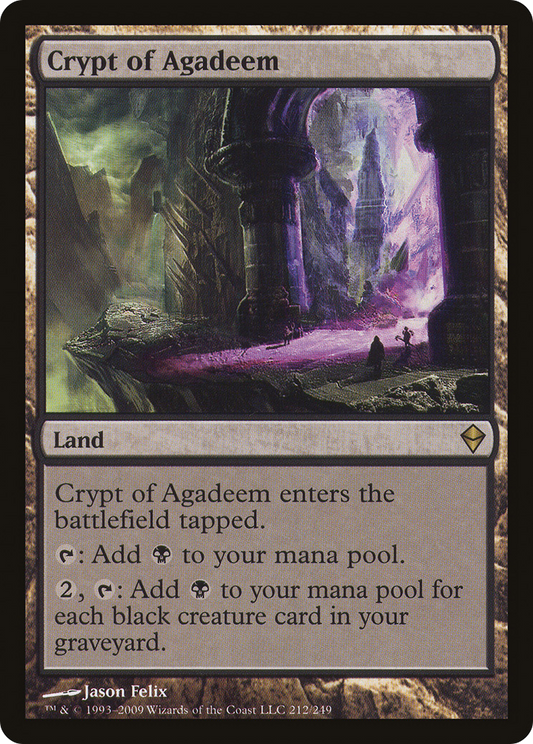 Crypt of Agadeem [Zendikar] Foil