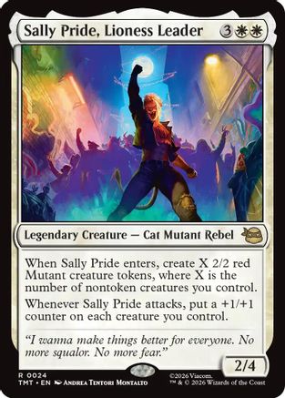 Sally Pride, Lioness Leader (024) Foil - Teenage Mutant Ninja Turtles