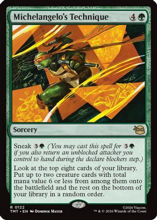 Michelangelo's Technique (122) Foil - Teenage Mutant Ninja Turtles