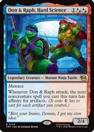 Don & Raph, Hard Science (144) Foil - Teenage Mutant Ninja Turtles