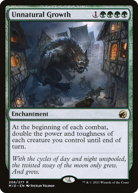 Unnatural Growth [Innistrad: Midnight Hunt] Foil