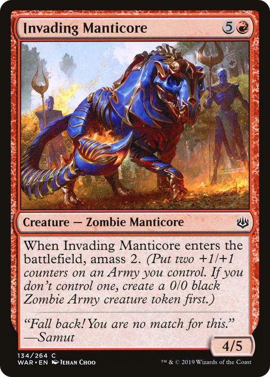 Invading Manticore [War of the Spark] Foil
