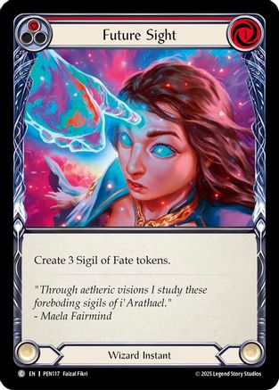 Future Sight (Red) (PEN117) Rainbow Foil - Compendium of Rathe