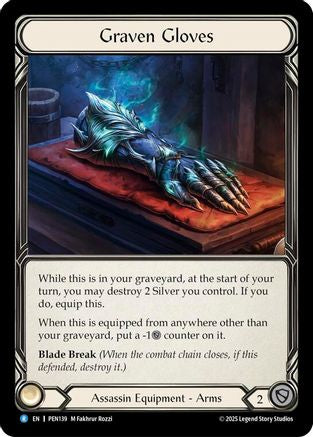 Graven Gloves (PEN139) Cold Foil - Compendium of Rathe