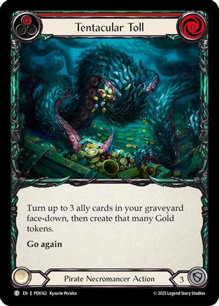 Tentacular Toll (Red) (PEN162) Rainbow Foil - Compendium of Rathe