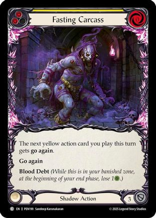 Fasting Carcass (Yellow) (PEN199) Rainbow Foil - Compendium of Rathe