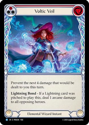 Voltic Veil (Red) (PEN204) - Compendium of Rathe