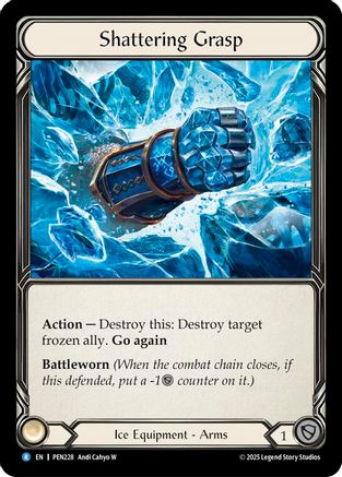 Shattering Grasp (PEN228) Cold Foil - Compendium of Rathe