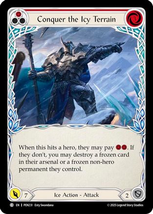 Conquer The Icy Terrain (Red) (PEN231) - Compendium of Rathe