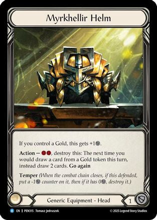 Myrkhellir Helm (PEN315) Cold Foil - Compendium of Rathe