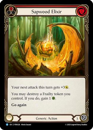 Sapwood Elixir (Red) (PEN326) Rainbow Foil - Compendium of Rathe