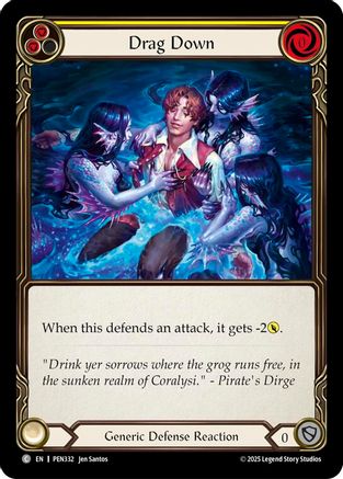 Drag Down (Yellow) (PEN332) - Compendium of Rathe