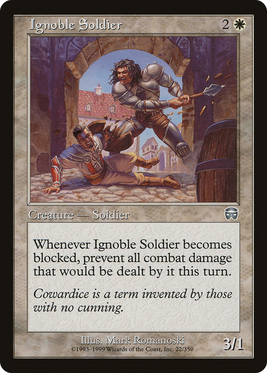 Ignoble Soldier [Mercadian Masques] Foil