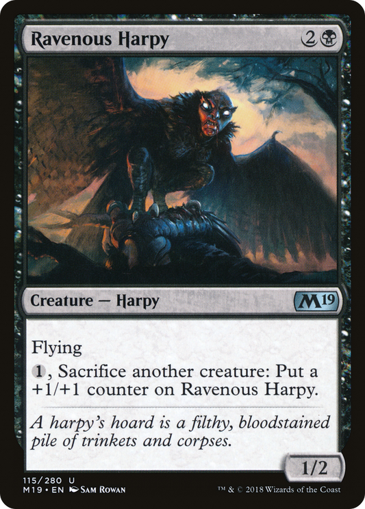 Ravenous Harpy [Core Set 2019] Foil