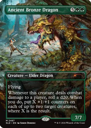 Ancient Bronze Dragon (2487) Foil - Secret Lair Drop Series