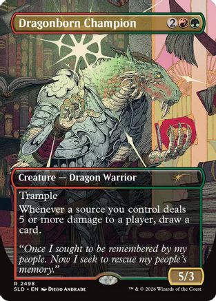 Dragonborn Champion (2498) Foil - Secret Lair Drop Series