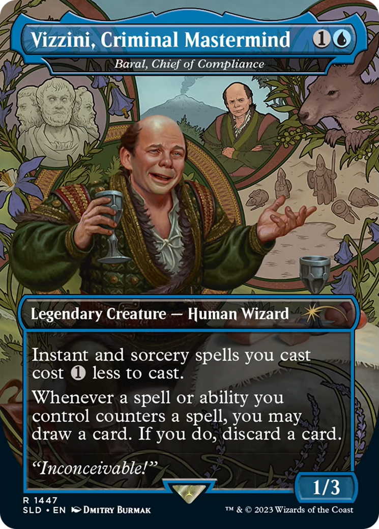 Vizzini, Criminal Mastermind - Baral, Chief of Compliance [Secret Lair Drop Series] Foil