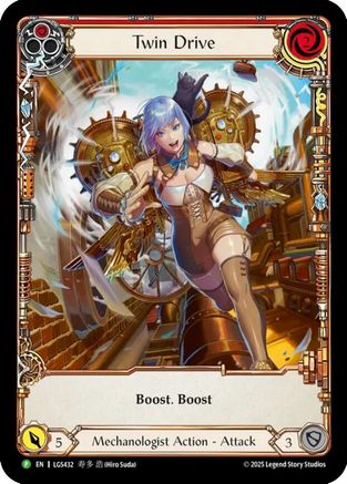 Twin Drive (LGS432) Rainbow Foil - Flesh and Blood: Promo Cards