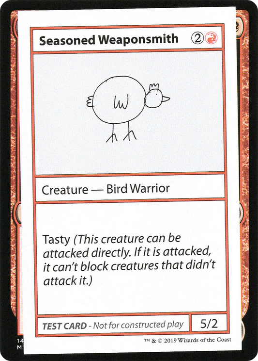 Seasoned Weaponsmith (2021 Edition) [Mystery Booster Playtest Cards]