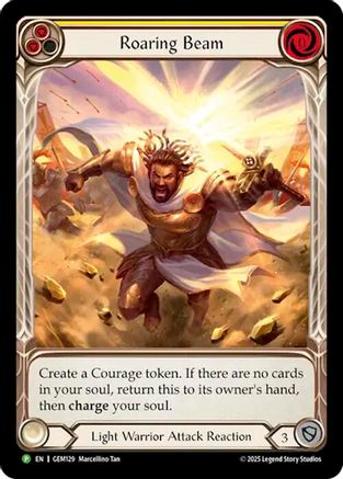 Roaring Beam (GEM129) Rainbow Foil - GEM Pack 4