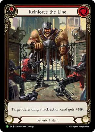 Reinforce the Line (GEM140) Rainbow Foil - GEM Pack 4