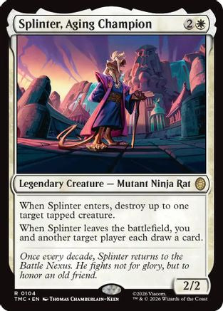Splinter, Aging Champion (104) - Commander: Teenage Mutant Ninja Turtles
