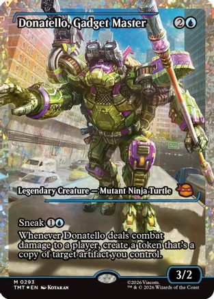 Donatello, Gadget Master (Showcase) (Fracture Foil) (293) Foil - Teenage Mutant Ninja Turtles